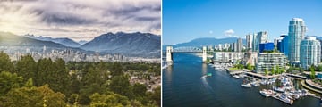 The Cityscapes of Vancouver, British Columbia