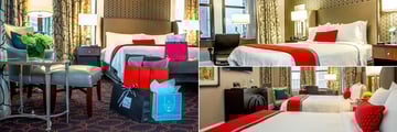 Deluxe Room, Boutique Room and Premier Bedroom Two Doubles at The Copley Square