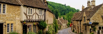 Quaint streets in the Cotswold