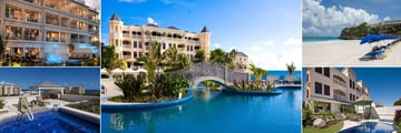 The Crane, Ocean View Accommodation, Hotel and Pools, Hotel Beach, Two Bedroom Deluxe Suite with Garden Pool and One Bedroom Deluxe Suite with Rooftop Pool