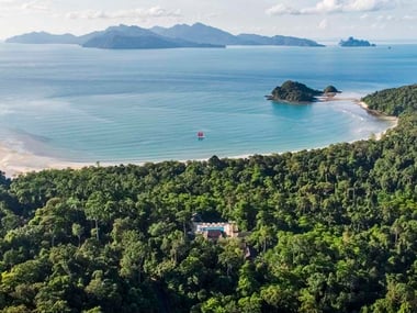 Aerial view of The Datai