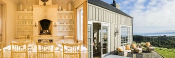 The Farm at Cape Kidnappers, Dining Room and Owner's Cottage Al Fresco Seating Area