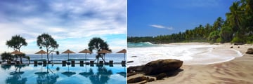 Swimming Pool at The Fortress & Pristine Sri Lankan Beachscape