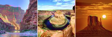 The Grand Canyon, Lake Powell's Horseshoe Bend & Monument Valley