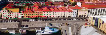 The Henry Jones Art Hotel, Aerial View of Hotel and Historic Waterfront