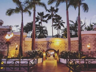 The House, Barbados at night