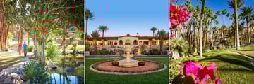 Beautiful garden views of The Inn at Death Valley