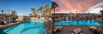 The main pool at The Inn at Death Valley