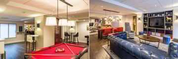 The King George Hotel, Lobby Pool Table and Lobby TV Area
