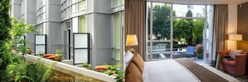 The Loden Hotel, Garden Terrace Room Exterior and Garden Terrace Interior