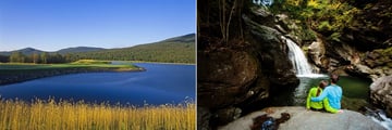Golf Course and Waterfall Activities at The Lodge at Spruce Peak