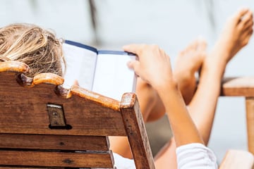 Spending afternoons reading in luxury