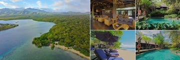 The Menjangan Resort, Aerial View of Resort, Lobby, Main Pool and Beach