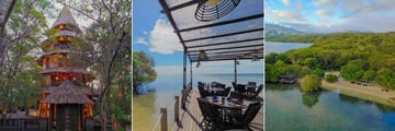 The Menjangan Resort, Bali Tower Bistro, Pantai Restaurant with Ocean View and Pantai Restaurant Aerial View