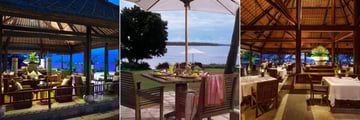 Tolek Bar, Sunbird Cafe and Lumbung Restaurant at The Oberoi Lombok