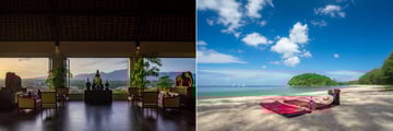 The main lounge and Layan beach