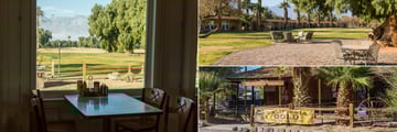 Date Grove Diner, outdoor seating and Borax Museum at The Ranch at Death Valley