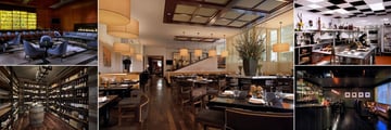 The Ritz-Carlton, (clockwise from top left): K Lounge, BLT Steak, Bar Cocoa, The Punch Room and Hidden Wine  