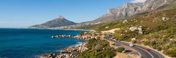 Roads near to Cape Town