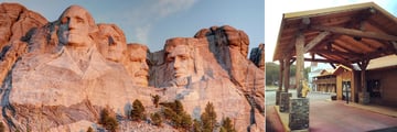 Mount Rushmore and The Rushmore Express Hotel, Exterior
