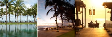 The Samaya Seminyak, Main Pool, Sunset Beachfront Dinner at Breeze Restaurant and Sunset Cocktails