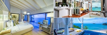 The Shore at Katathani, Seaview Pool Villa Bedroom, Bathroom and Sundeck, Pool and View