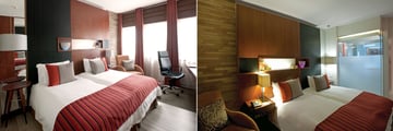 The Townhouse Hotel, Deluxe Twin with Bath and Deluxe Twin with Shower 