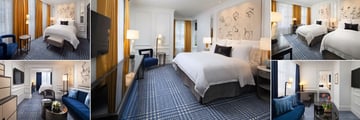 The US Grant, (clockwise from top left): Superior Room, Grand Deluxe Room, Deluxe Two Doubles Room, Landmark Suite and Legacy Suite