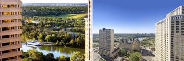 The Westin Edmonton, Views Overlooking the City and North Saskatchewan River