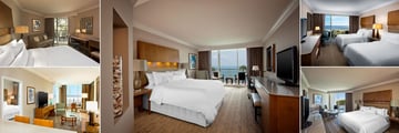 The Westin Hilton Head Island Resort & Spa, (clockwise from top left): Island View Guest Room, Grand Deluxe Ocean View Guest Room, Ocean View Guest Room, Resort View Guest Room and Atlantic Suite 