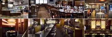 The Westin Ottawa, Daly's Express Restaurant (on the top) and Shore Club Restaurant and Lounge (on the bottom)