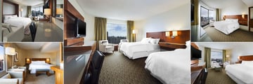The Westin Ottawa, (clockwise from top left): Executive Suite Parlour Room, Traditional Double Guest Room, Junior Suite, Premium Guest Room and Renaissance Suite