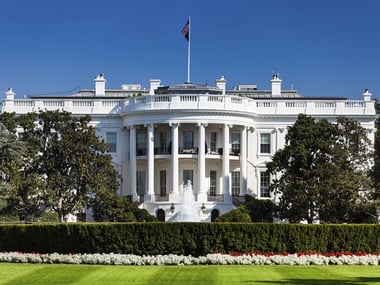 The White House in summer