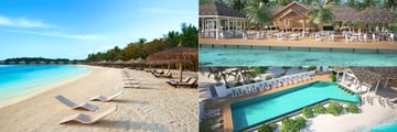 The beach and pool at Cinnamon Dhonveli