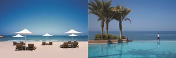 Shangri La Al Husn's pool and beach