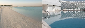 Yas Viceroy Abu Dhabi beachfront and pool