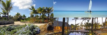 Troux Aux Biches Beachcomber Resort beach, pool and gardens