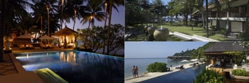 Spa Village Resort Tembok pool and gardens