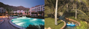 Pool and lazy river at Shangri-La Al Waha