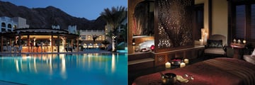 The pool bar and spa at Shangri La Al Jissah