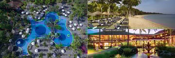 Melia Bali pool, beach and gardens