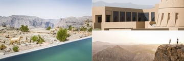 Anantara Al Jabal Al Akdar pool and exterior