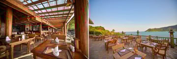 Santhiya Koh Phangan Resort & Spa, By the Sea bar and Chantara Restaurant