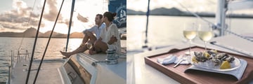 Shangri-La Le Touessrok Resort catamaran cruising and dining