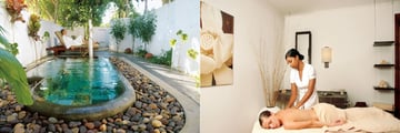 The spa at Veranda Grand Baie