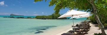 Sunloungers on Beach Zilwa Attitude
