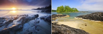 Coastal scenery in Tofino