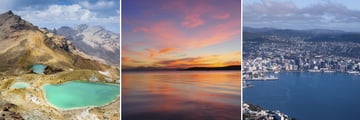 Tongario National Park, Lake Taupo & Wellington City