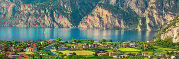 Mountain views from Torbole, Lake Garda