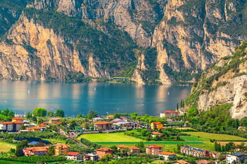 Mountain views from Torbole, Lake Garda
